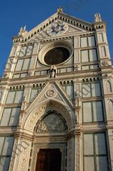 Entrance Portal of Santa Croce Church Florence Italy religious catholic