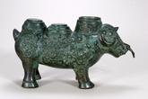 Chinese Bronze Sculpture Ox-shaped Zun 1940-1950